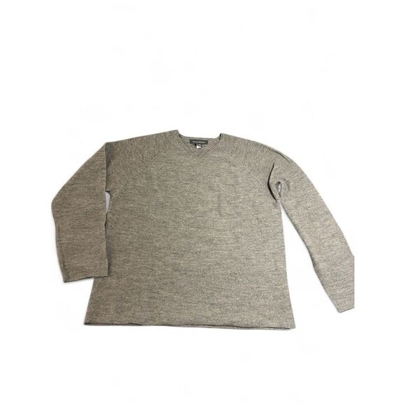 Banana Republic 100% Merino Wool V-Neck Sweater Sz L Classic Casual Capsule - Picture 1 of 7